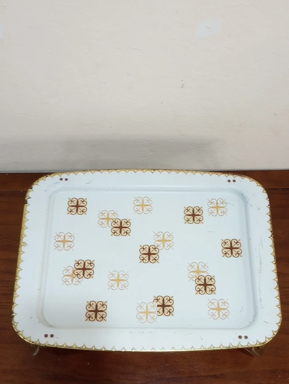 Mid Century Modern Metal Lap Bed TV Tray - Vintage!
